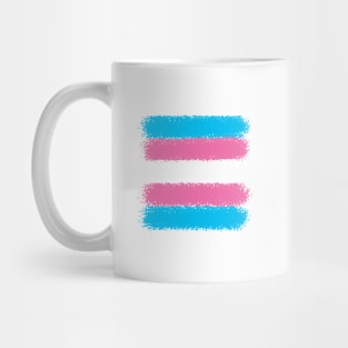 Trans flag - crayon Mug